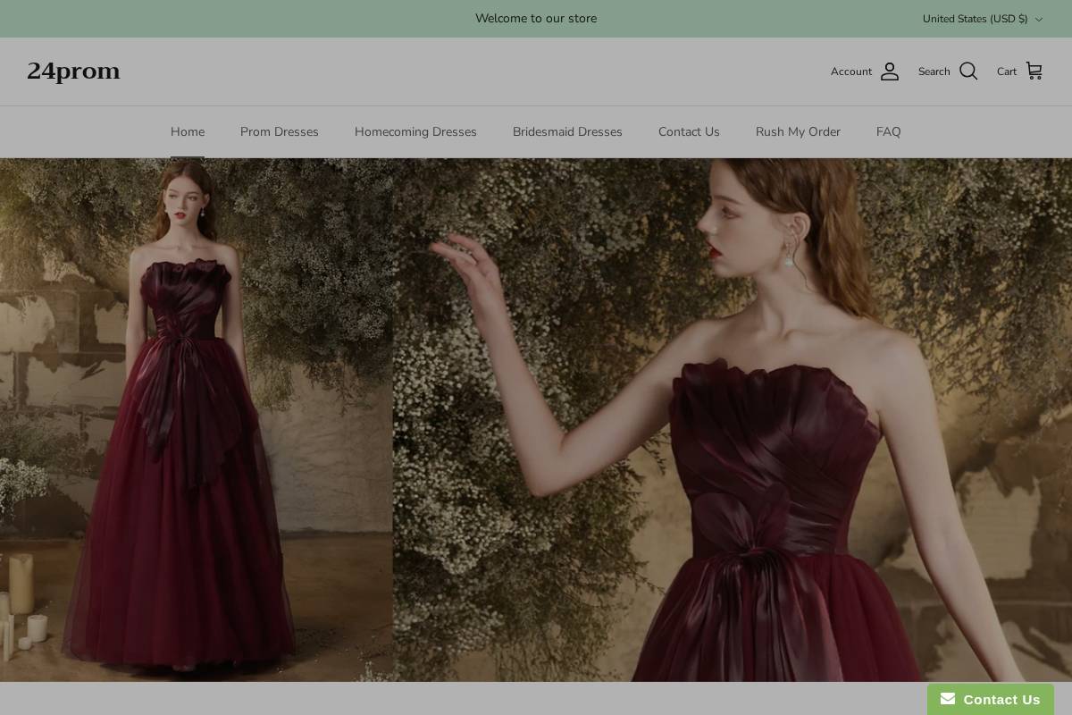 24prom.shop homepage screenshot