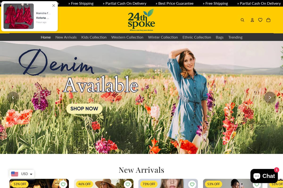 24thspoke homepage screenshot