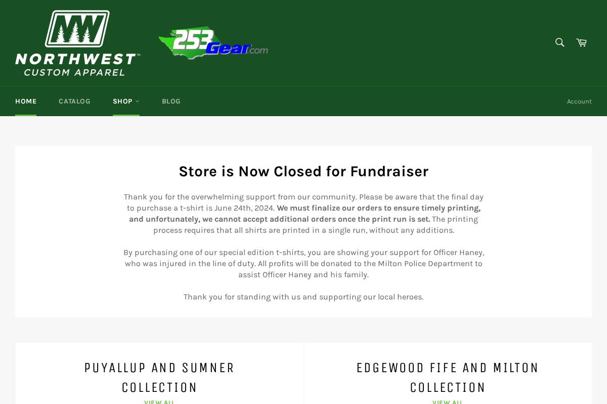 253gear.com homepage screenshot