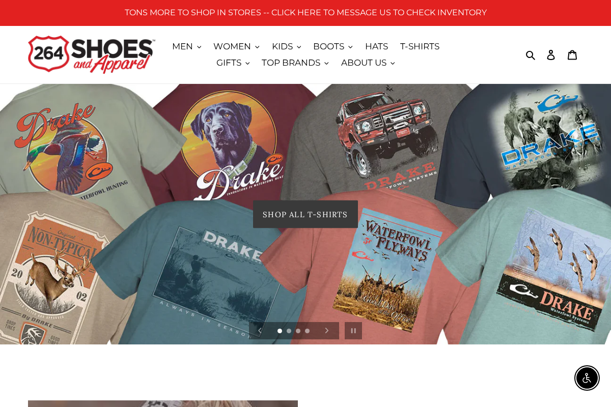 264shoes.com homepage screenshot