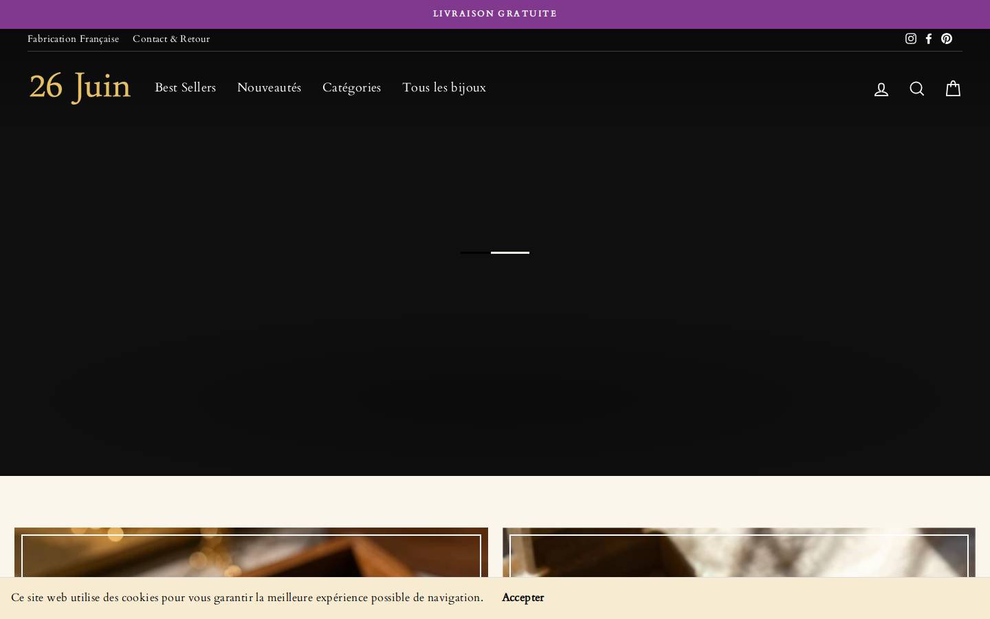 26juin-bijoux.com homepage screenshot
