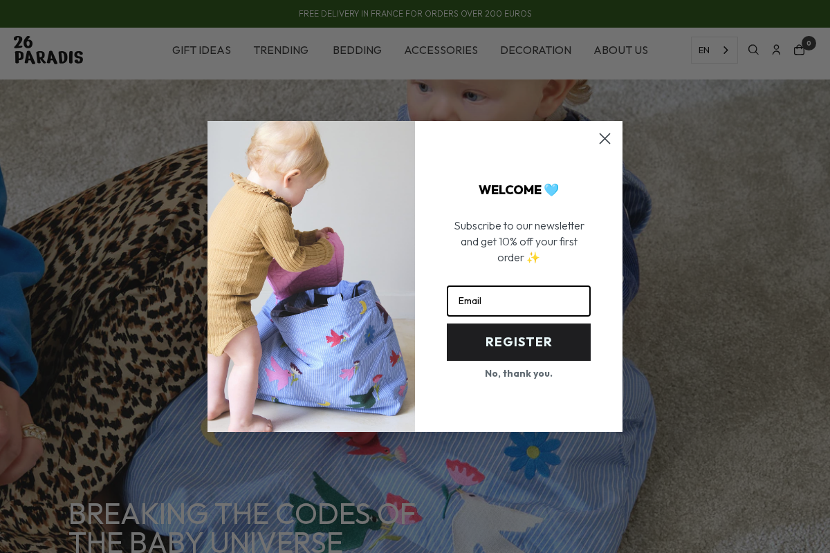 26paradis.com homepage screenshot