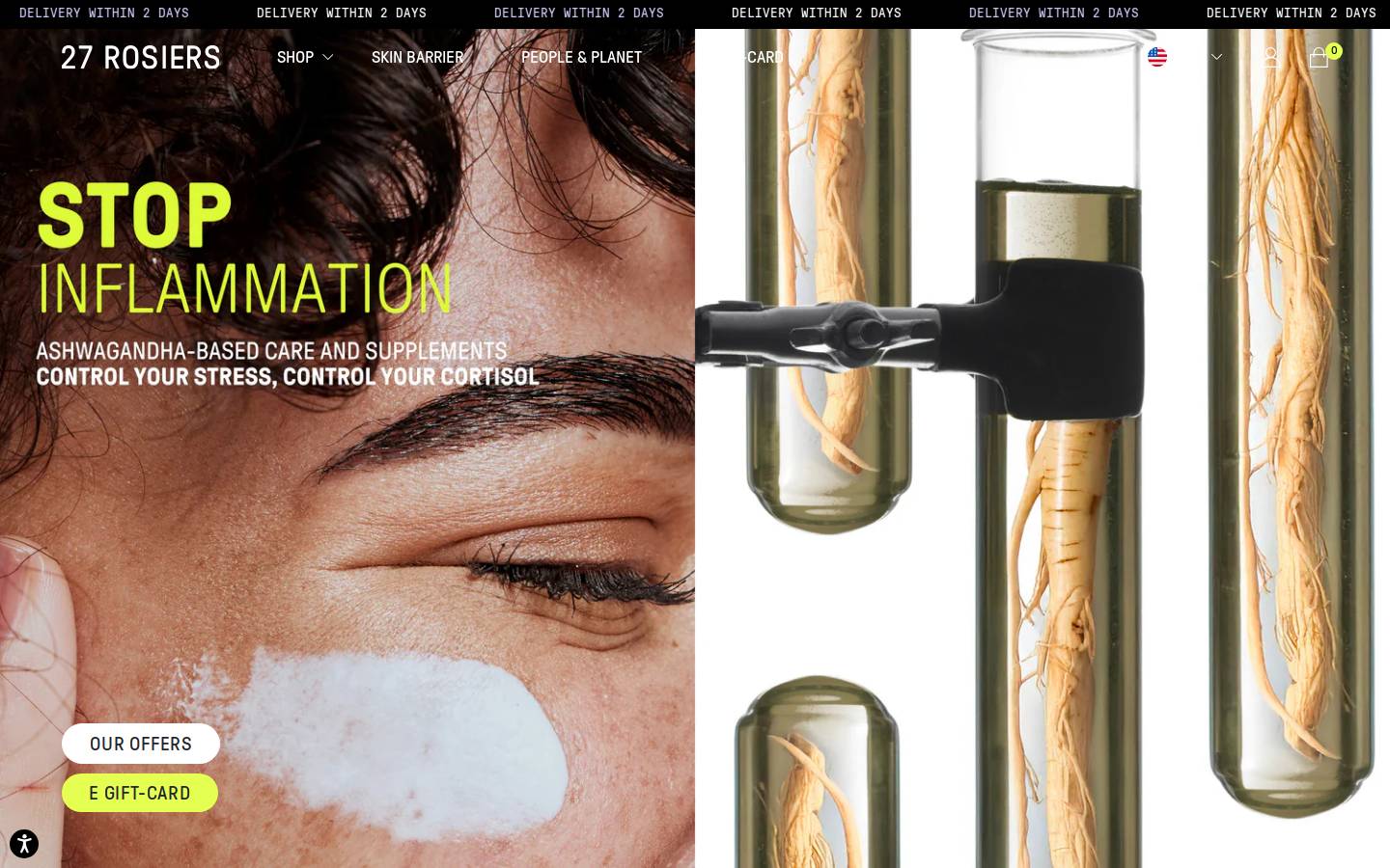 27rosiers.com homepage screenshot