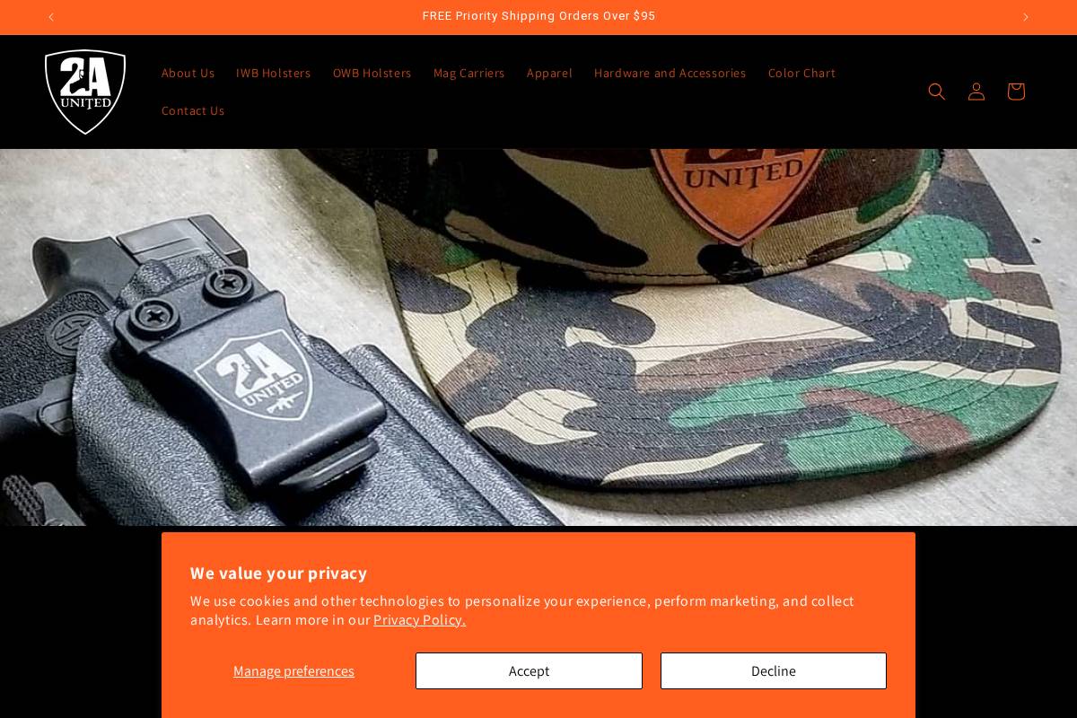 2aunited.com homepage screenshot