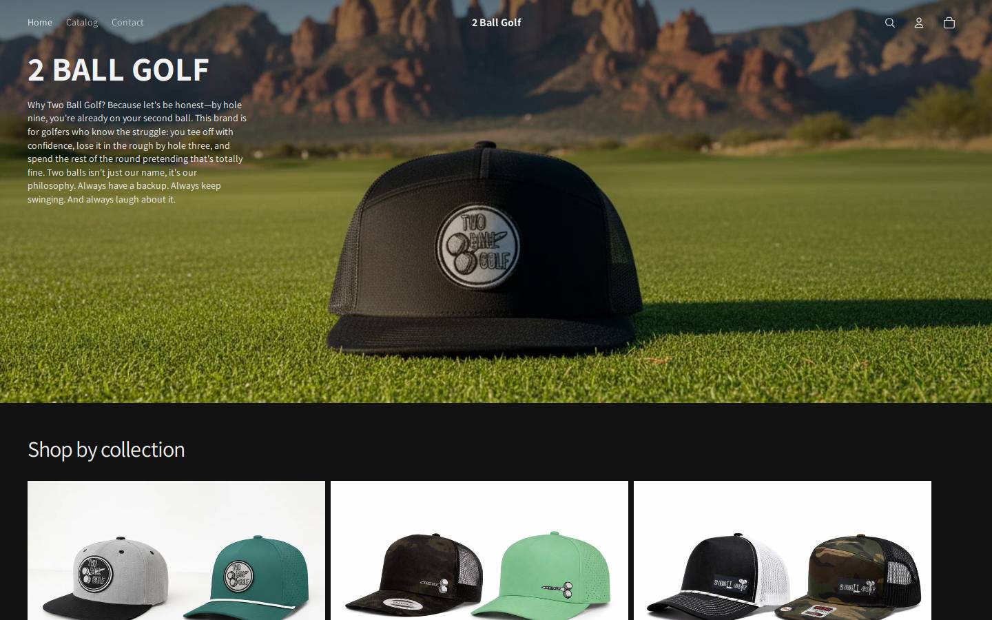 2ballgolf.net homepage screenshot