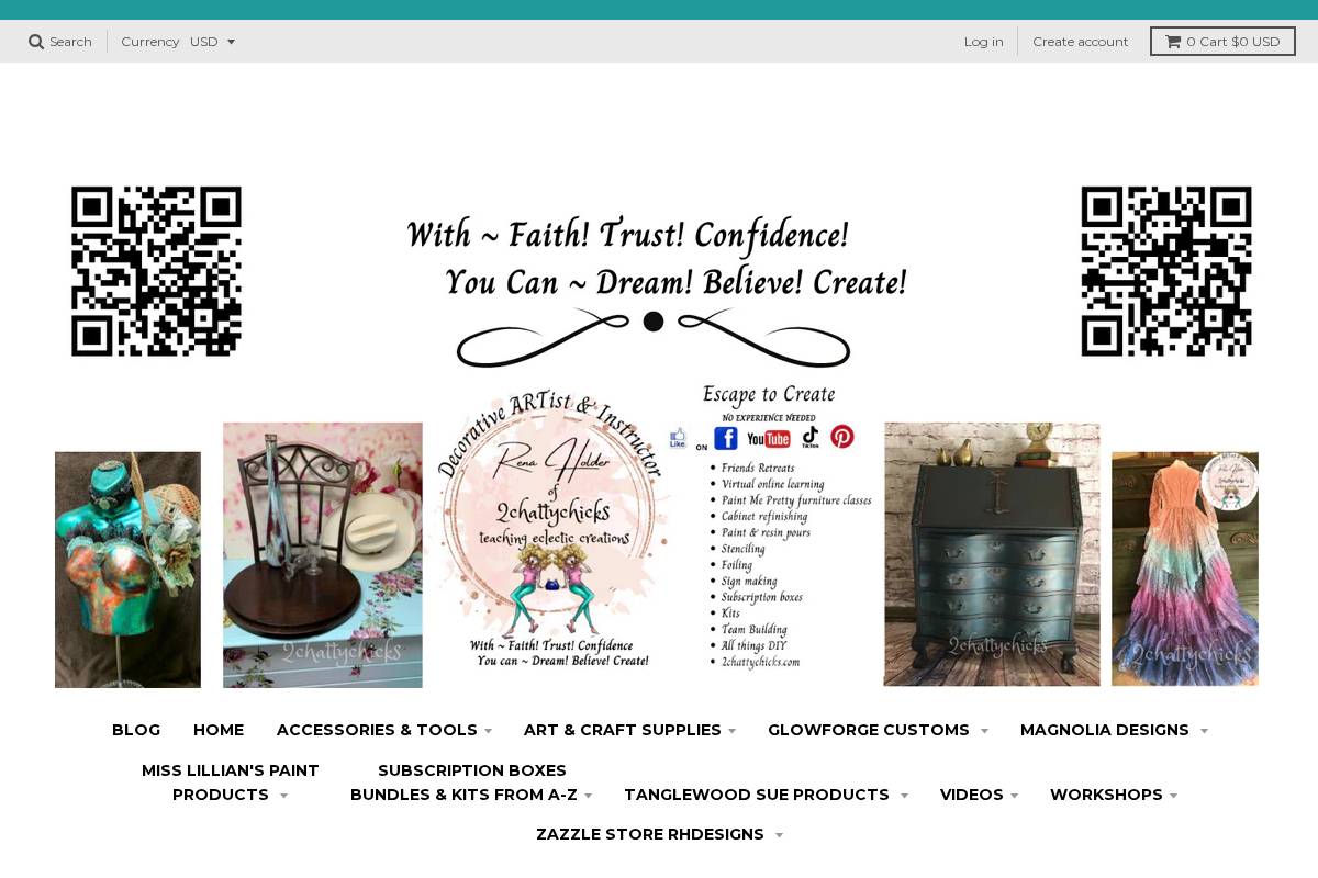 2chattychicks.com homepage screenshot