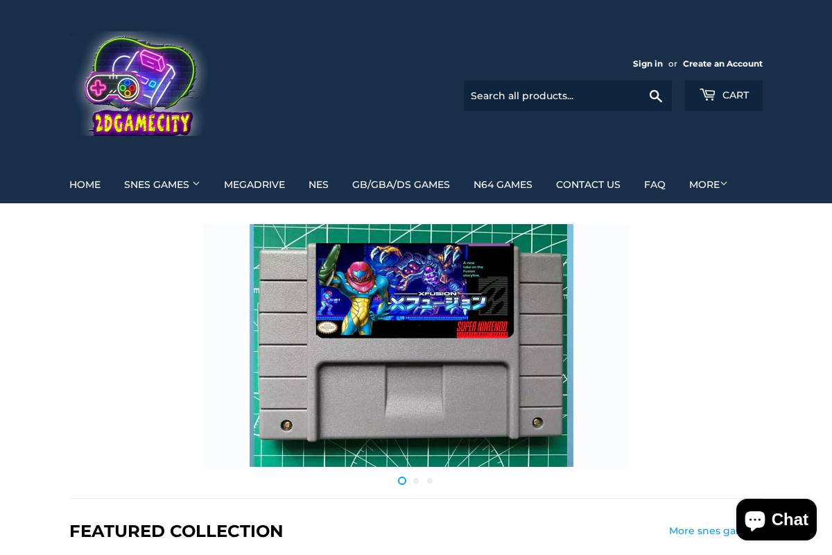 2dgamecity.com homepage screenshot