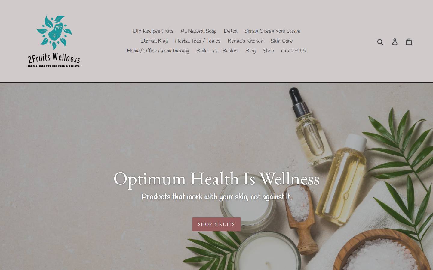 2fruitswellness.com homepage screenshot