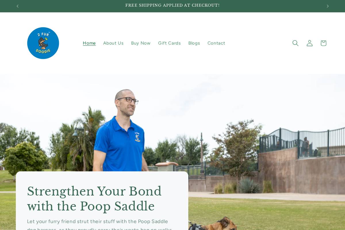 2furdoodie.com homepage screenshot