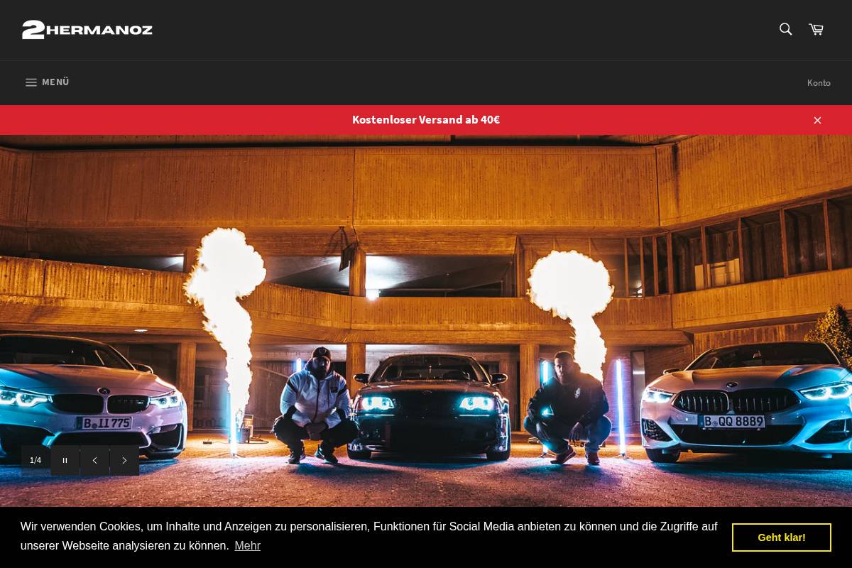 2hermanoz.de homepage screenshot