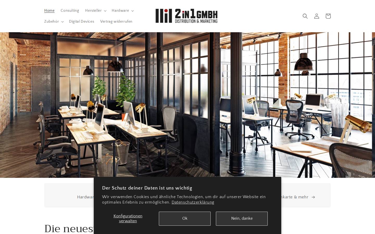 2in1 Gmbh homepage screenshot
