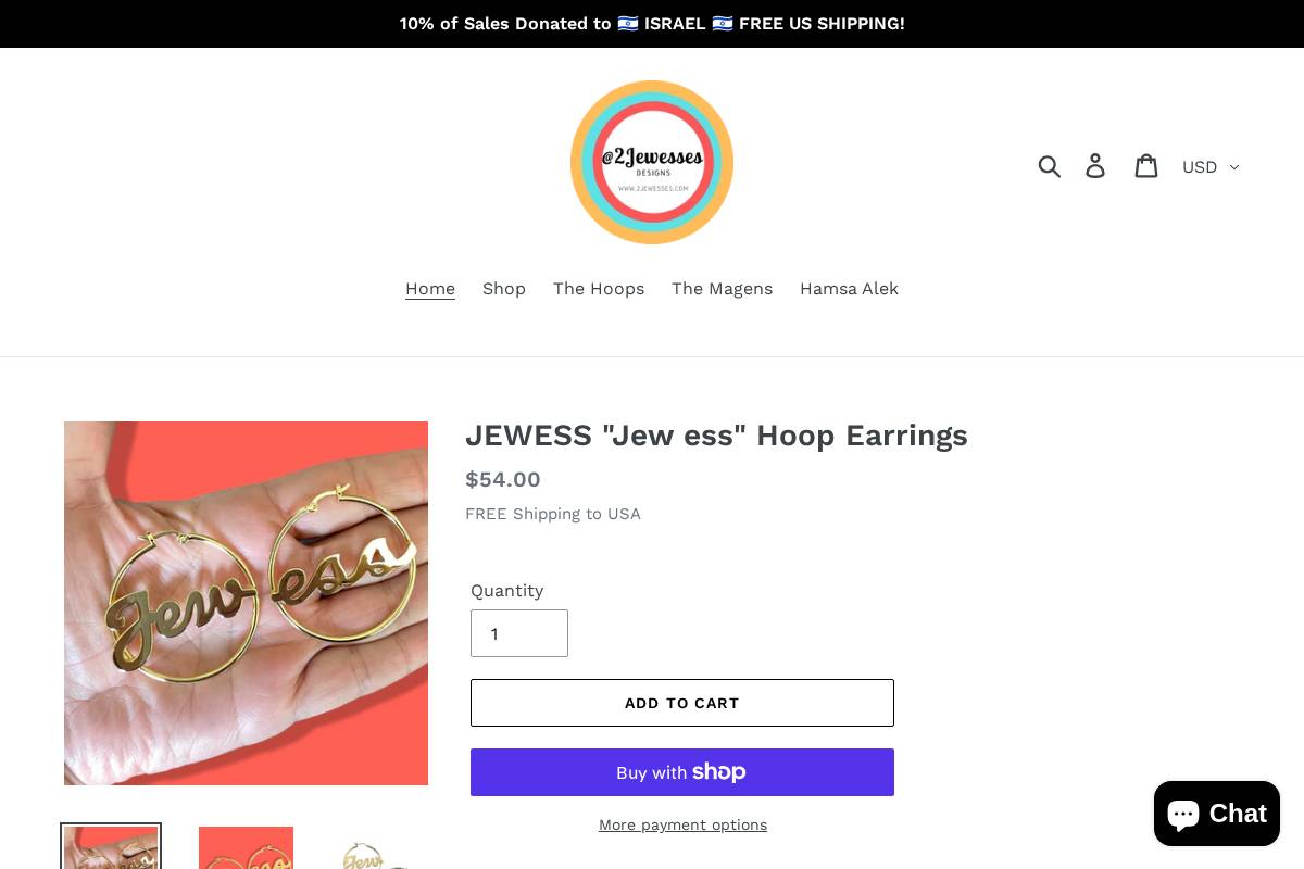 2jewesses.com homepage screenshot