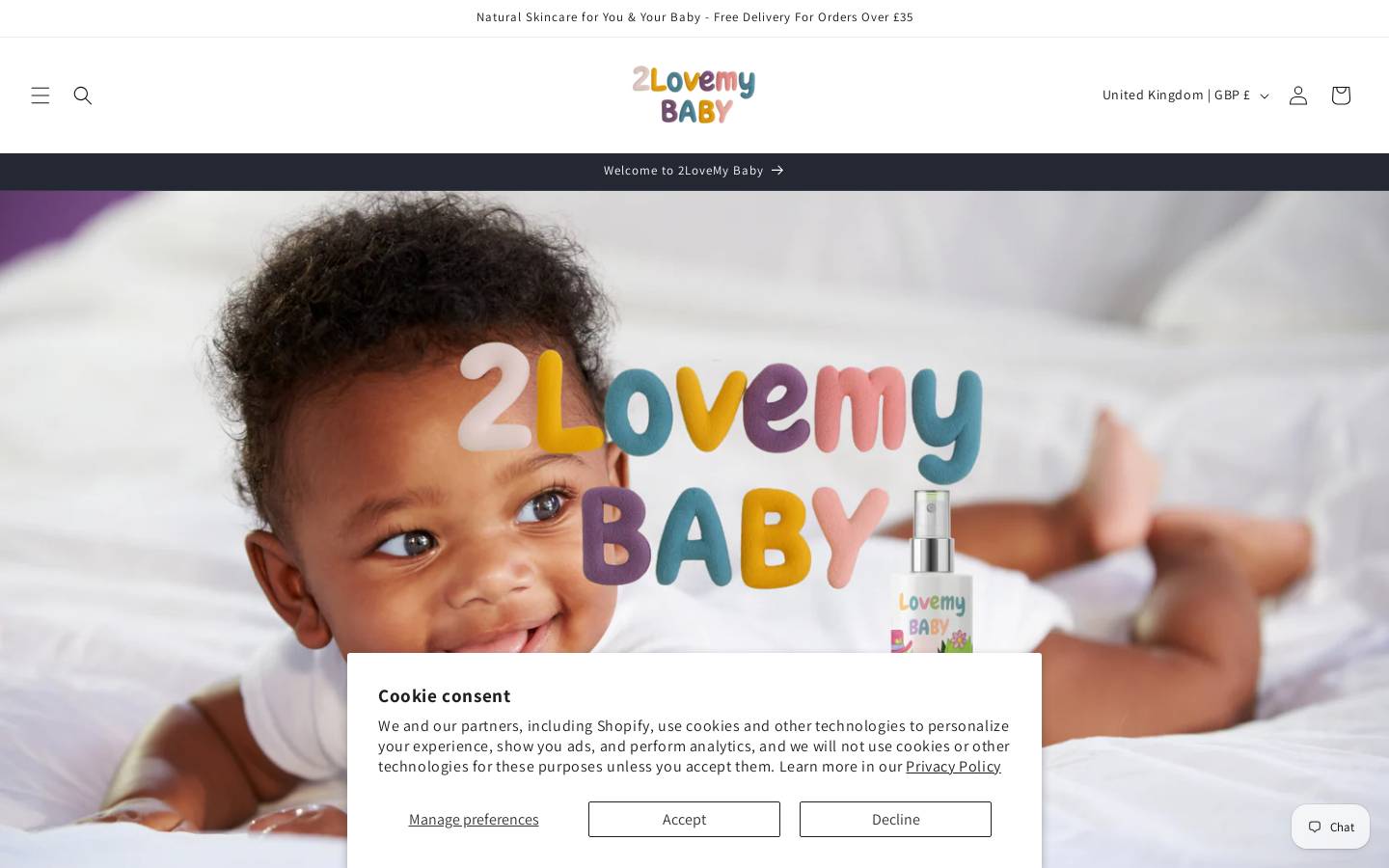2lovemybaby.com homepage screenshot