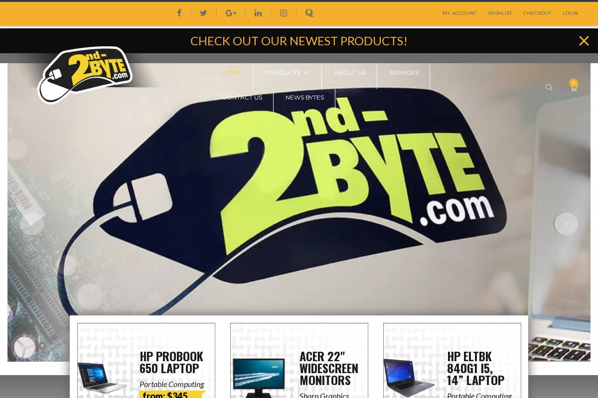 2nd-byte.com homepage screenshot