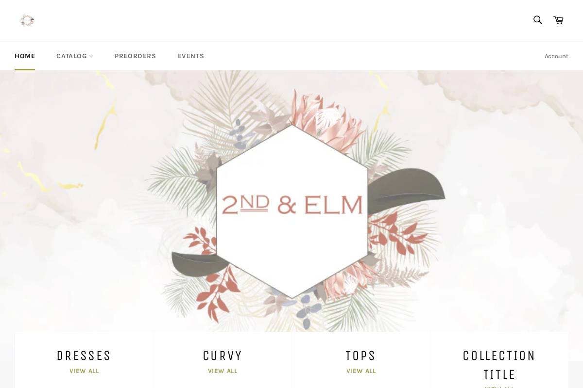 2ndandelm.shop homepage screenshot