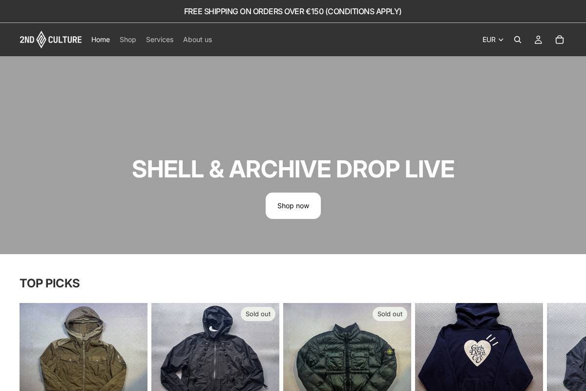 2ndculture.nl homepage screenshot