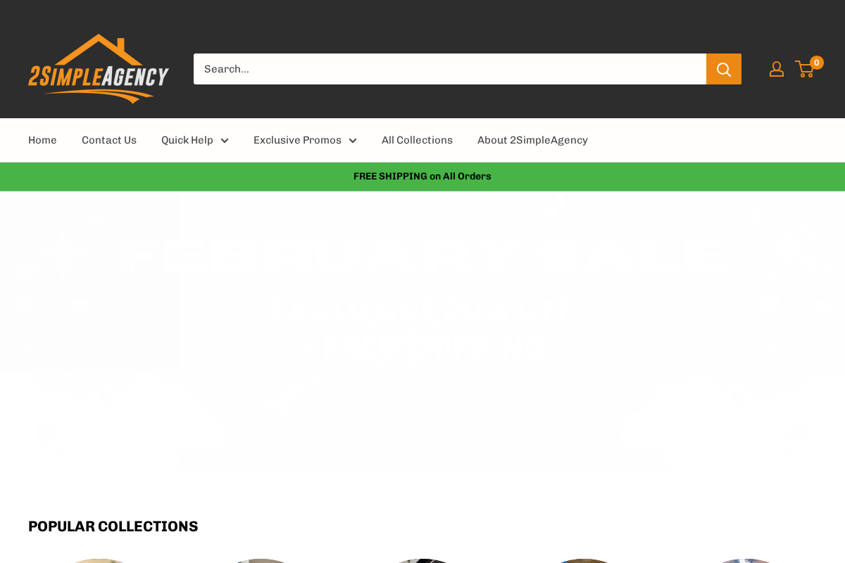 2simpleagency homepage screenshot