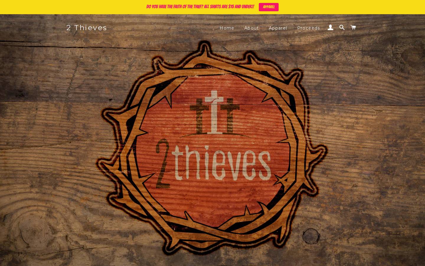 2thieves.com homepage screenshot