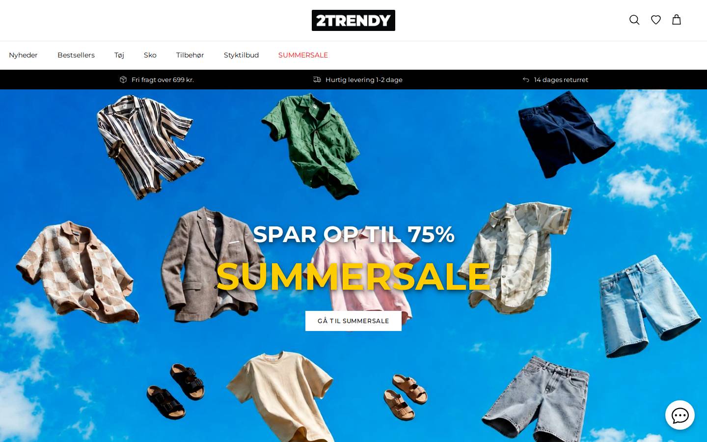 2trendy | Online Fashion Shop homepage screenshot