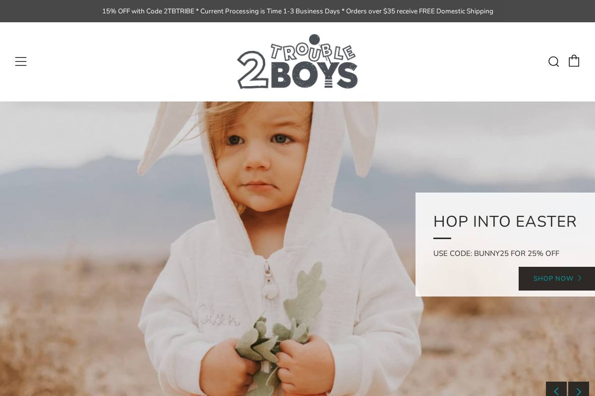 2troubleboys.com homepage screenshot