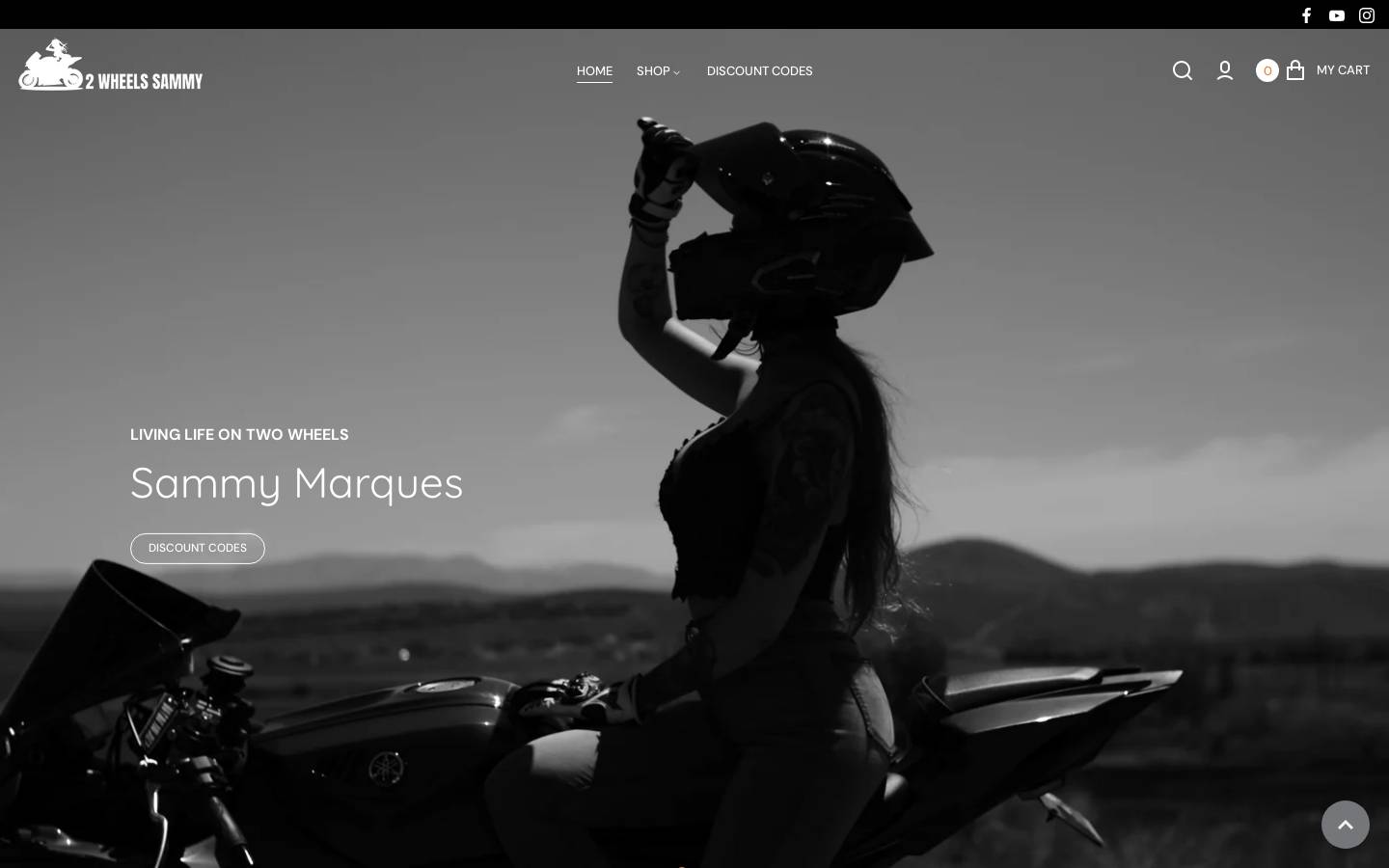2wheelssammy.com homepage screenshot