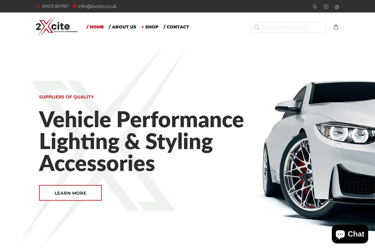 2xcite homepage screenshot