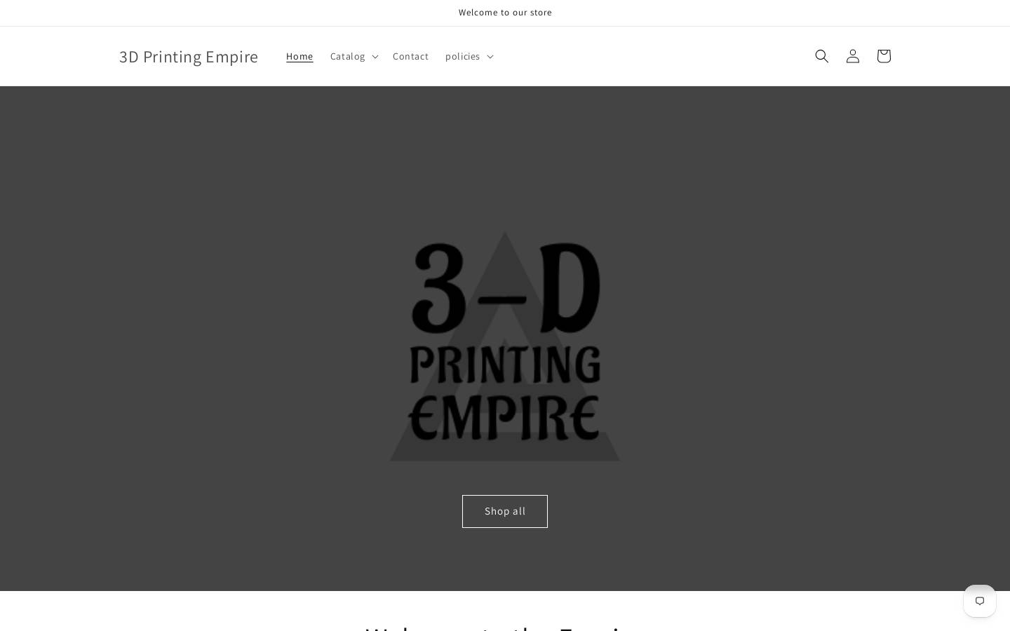 3-dprintingempire.com homepage screenshot