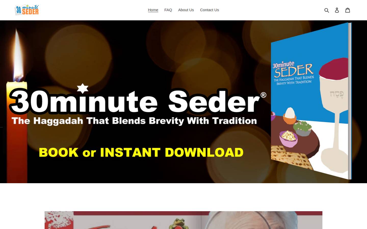 30minuteseder.com homepage screenshot