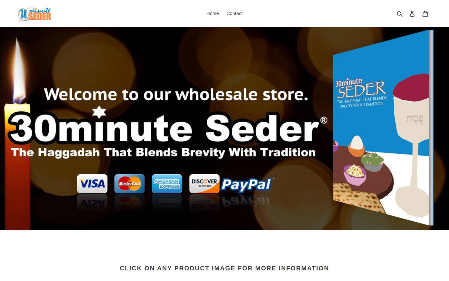 30minutesederwholesale.com homepage screenshot