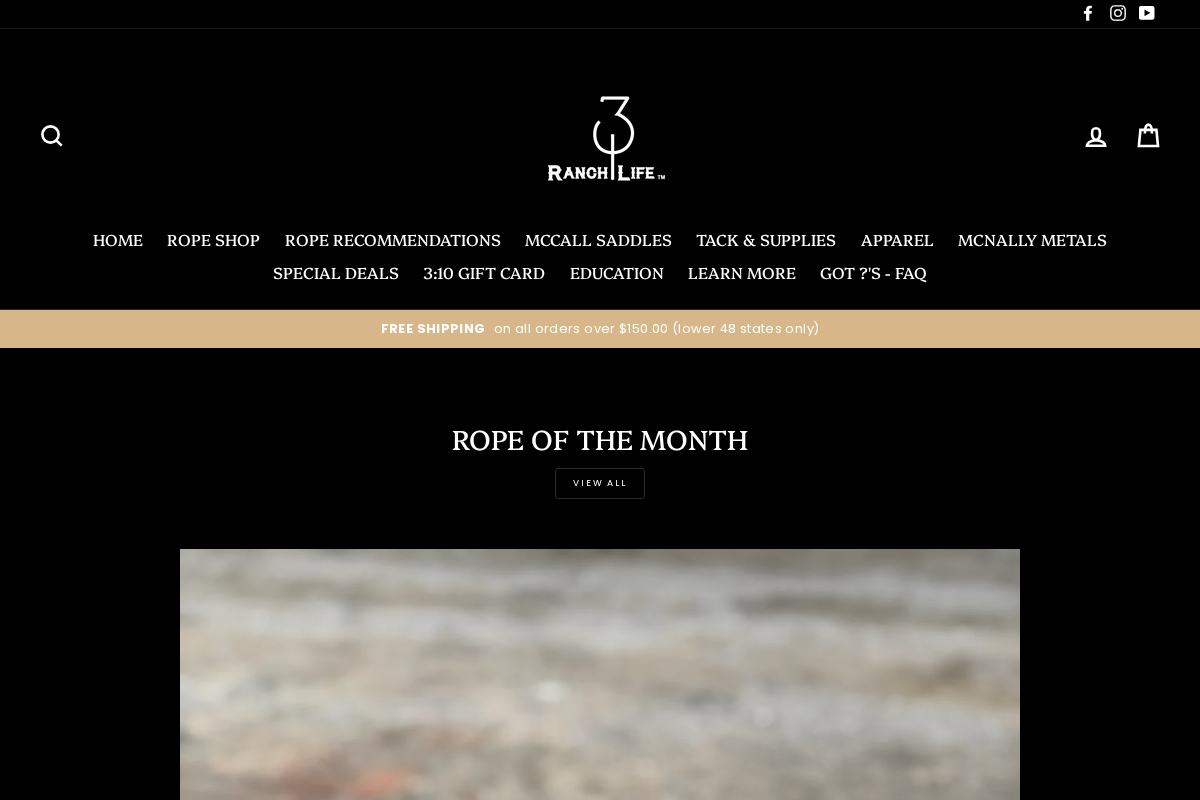 310 Ranch Life homepage screenshot