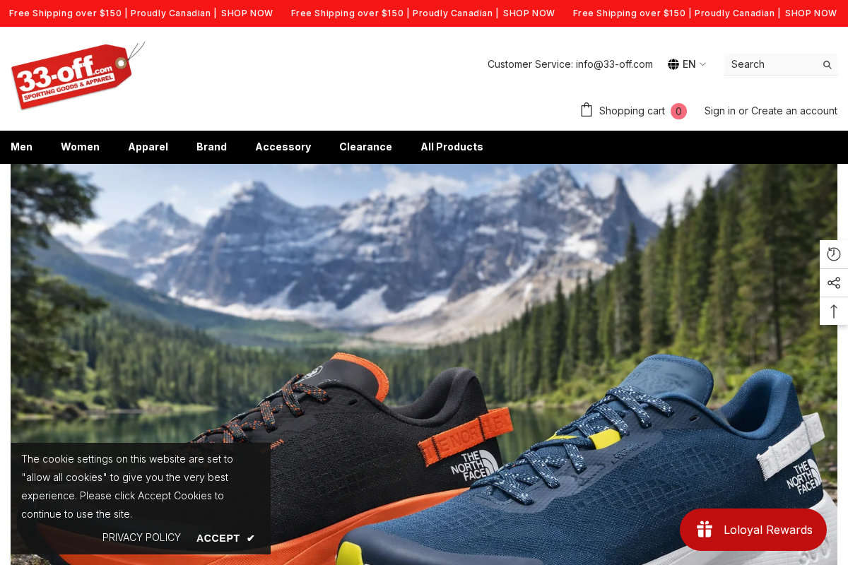 33-Off.com homepage screenshot