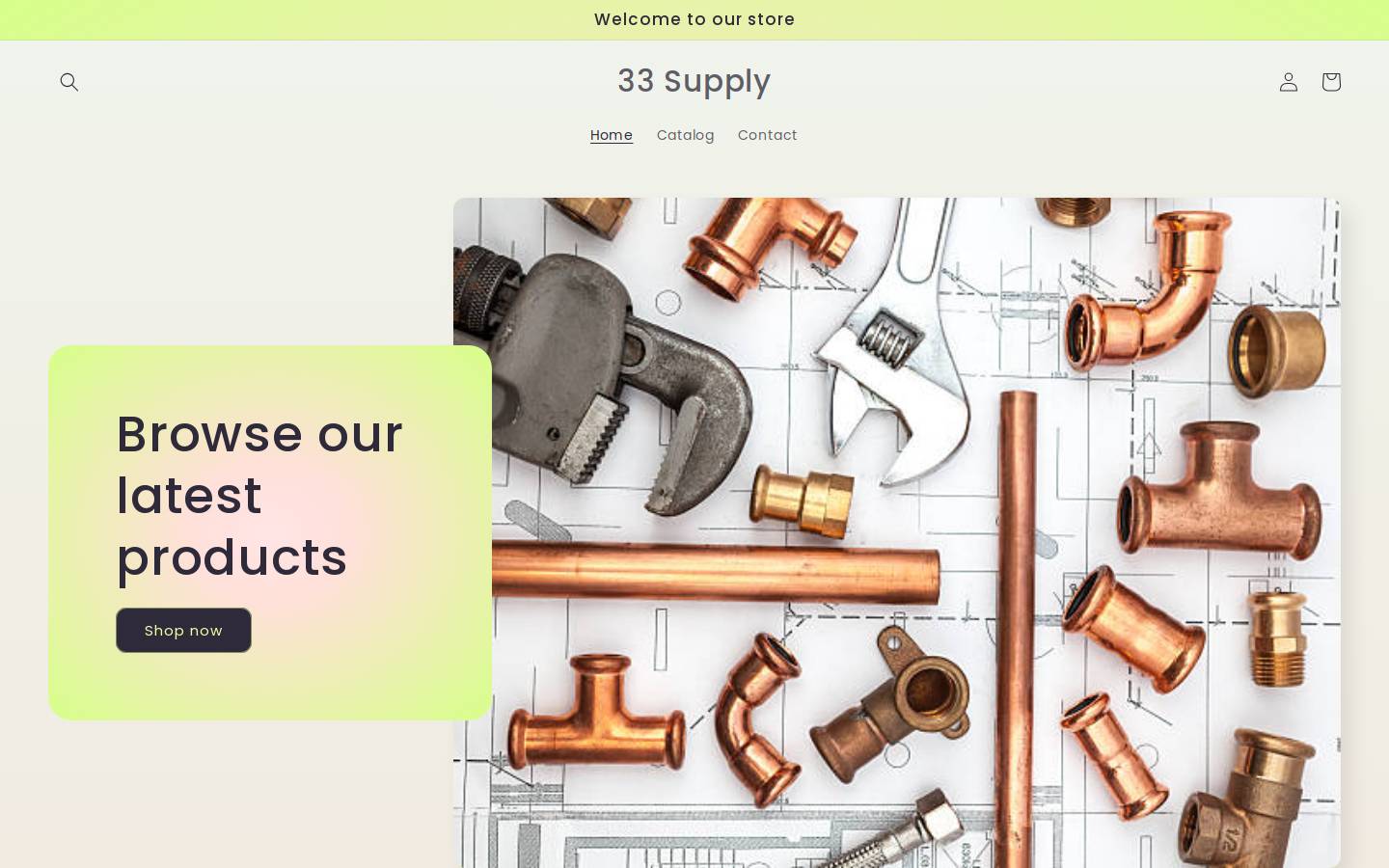 33-supply.com homepage screenshot