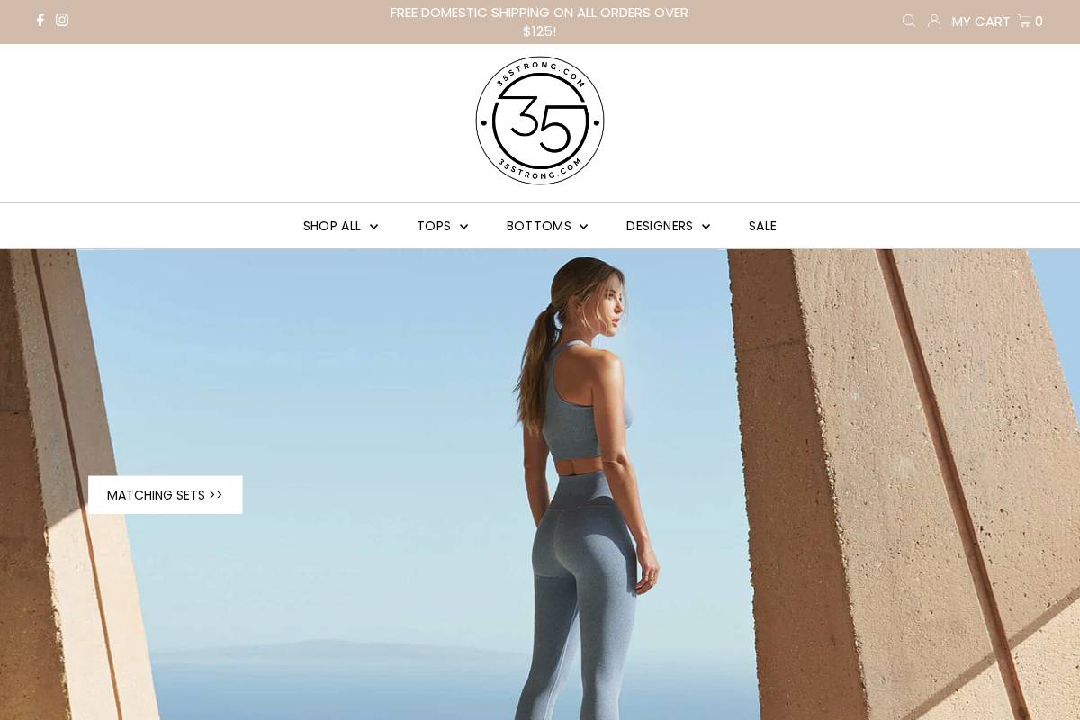 35strong.com homepage screenshot