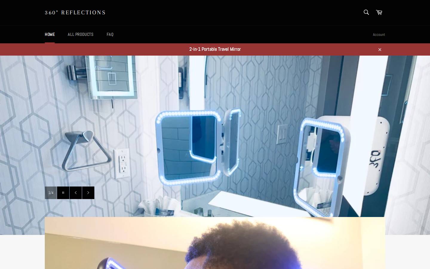 360-reflections.com homepage screenshot