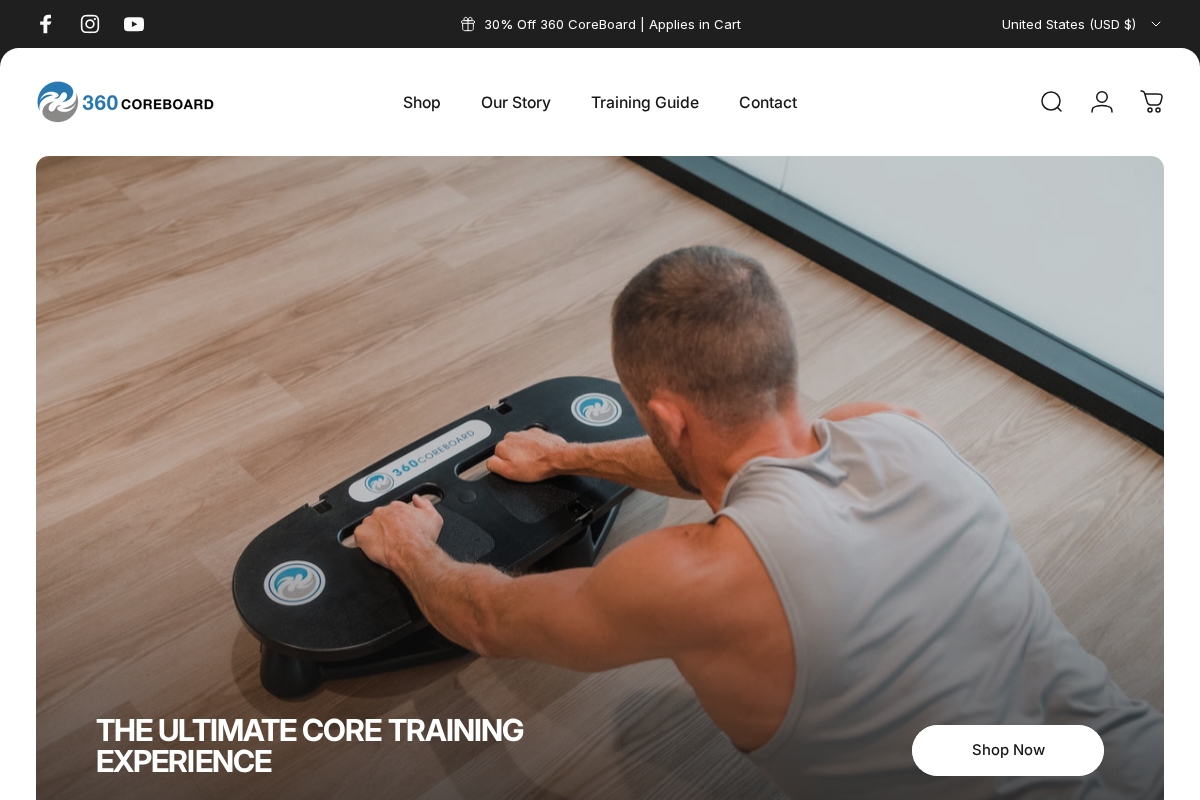 360 CoreBoard homepage screenshot