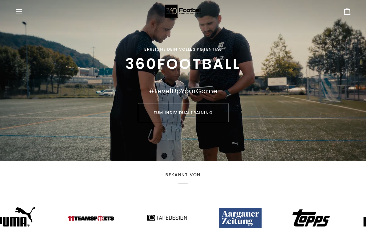 360football.ch homepage screenshot