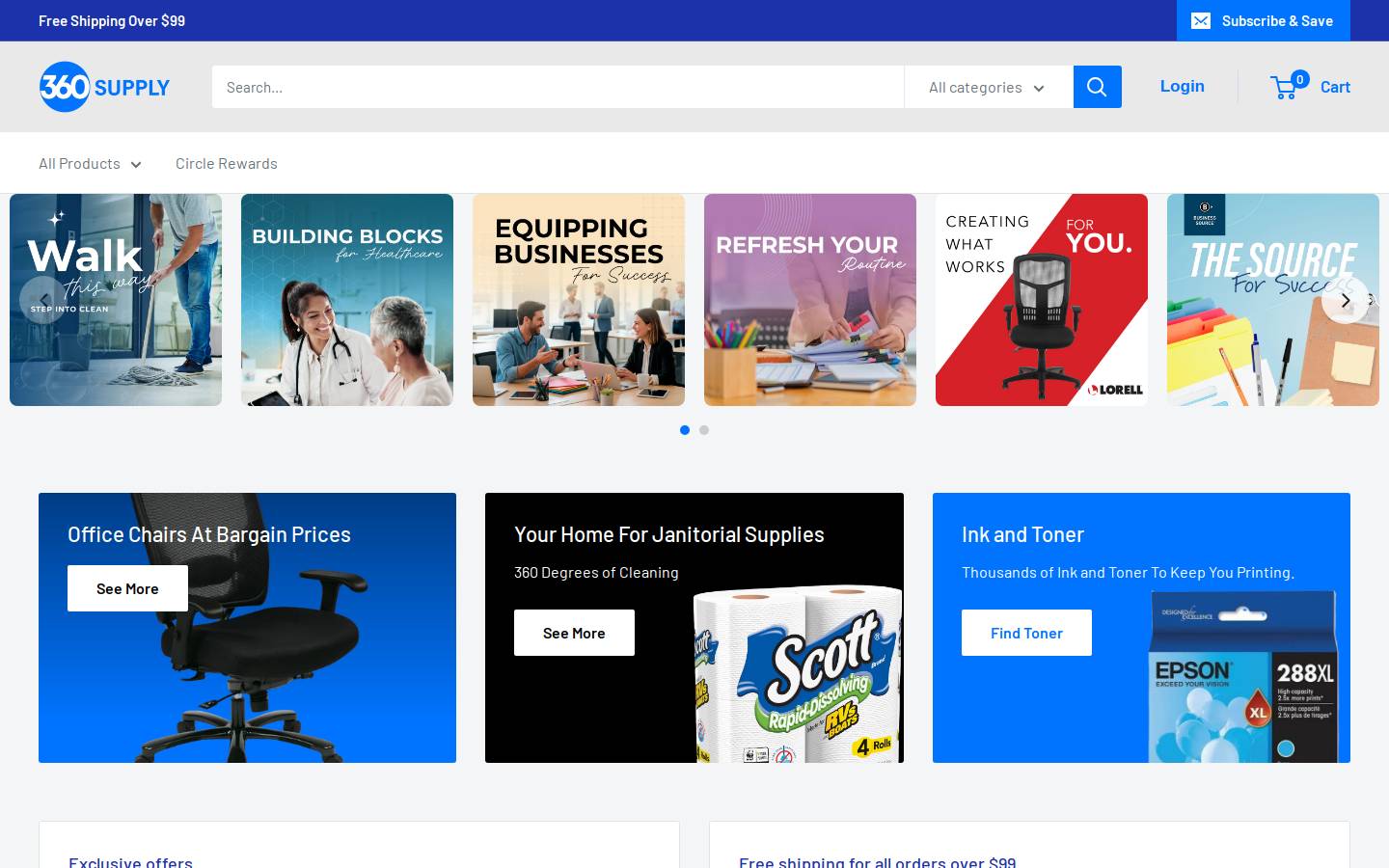 360supply.com homepage screenshot
