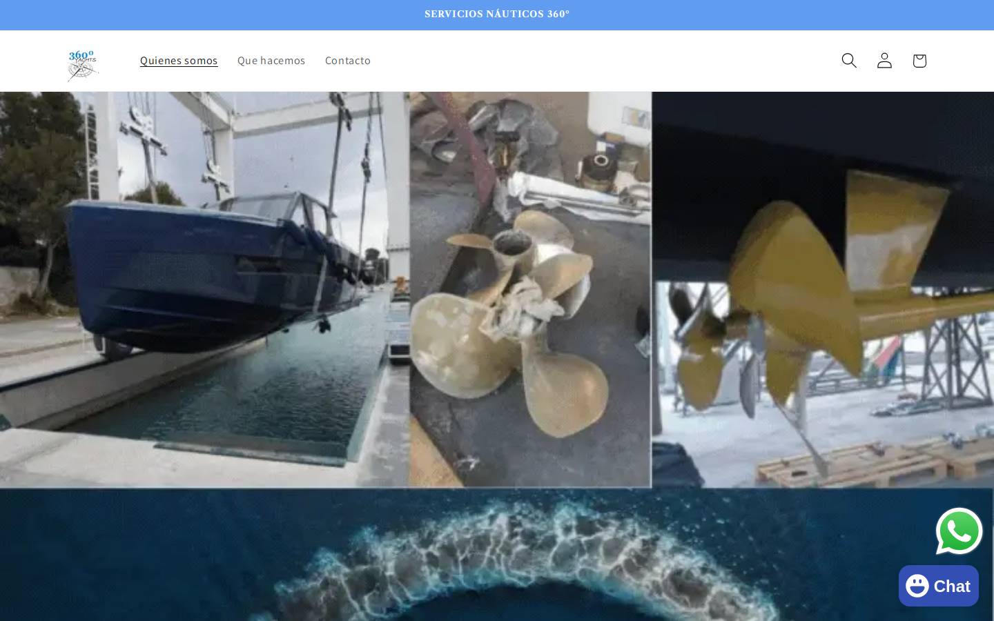 360yachts.es homepage screenshot