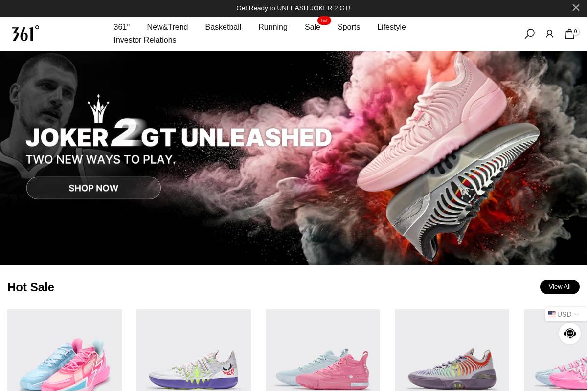 361sport homepage screenshot