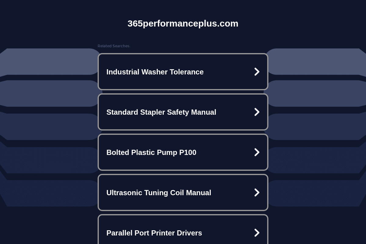 365performanceplus.com homepage screenshot