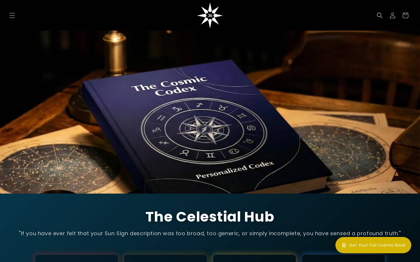 36codex.com homepage screenshot