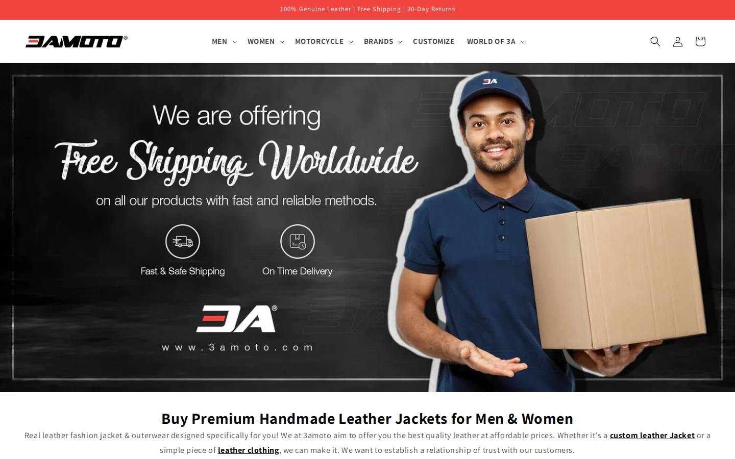 3amoto.com homepage screenshot