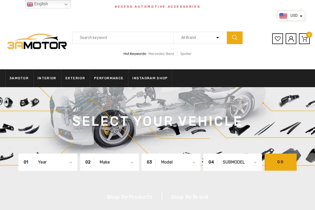 3amotor.com homepage screenshot