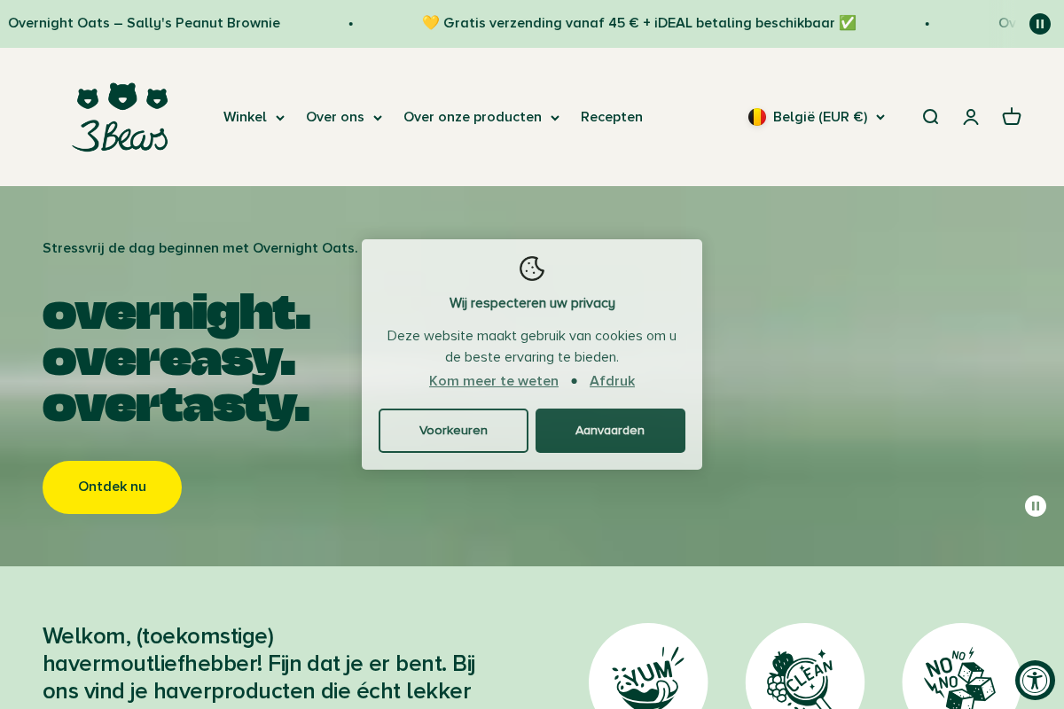 3Bears homepage screenshot