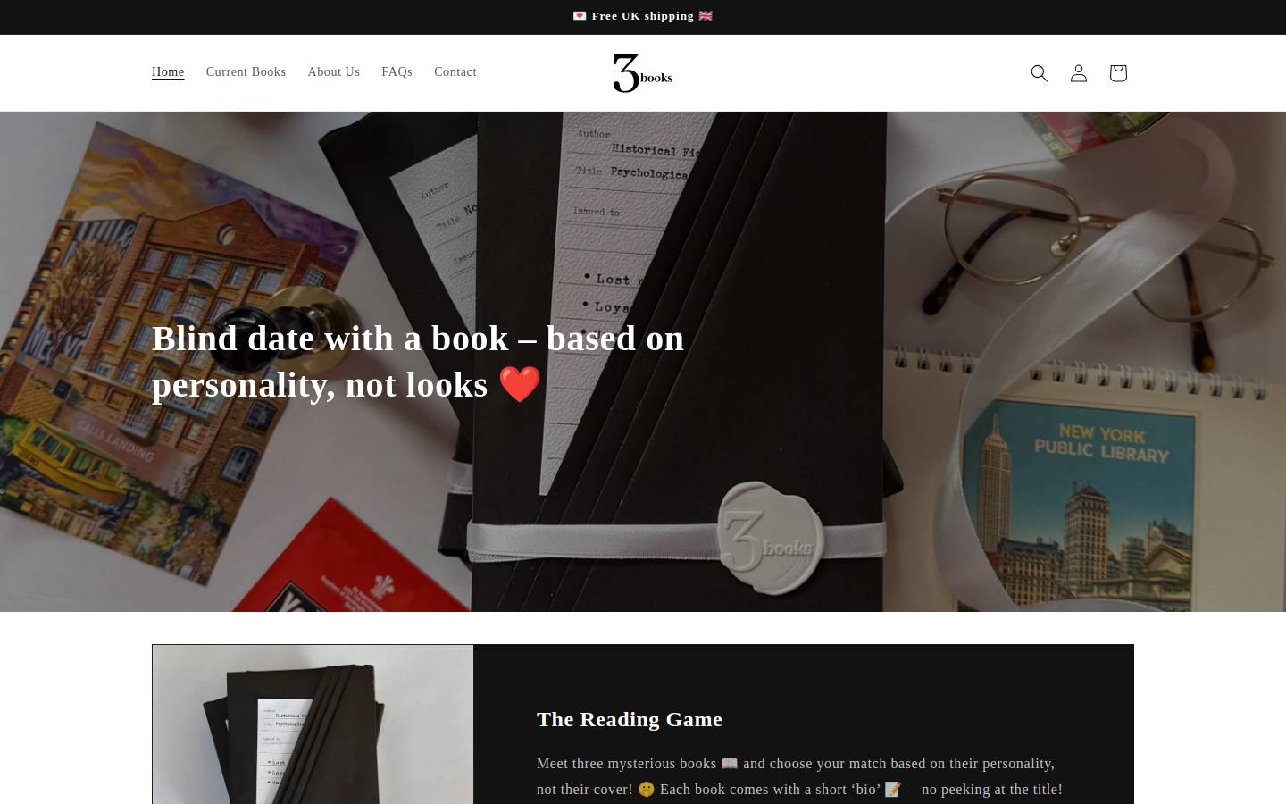3bookshop.com homepage screenshot