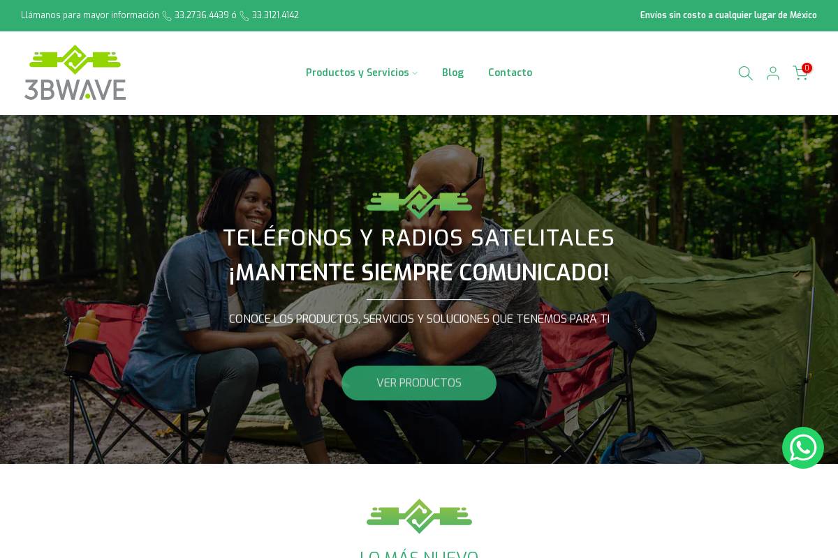 3bwave.com.mx homepage screenshot