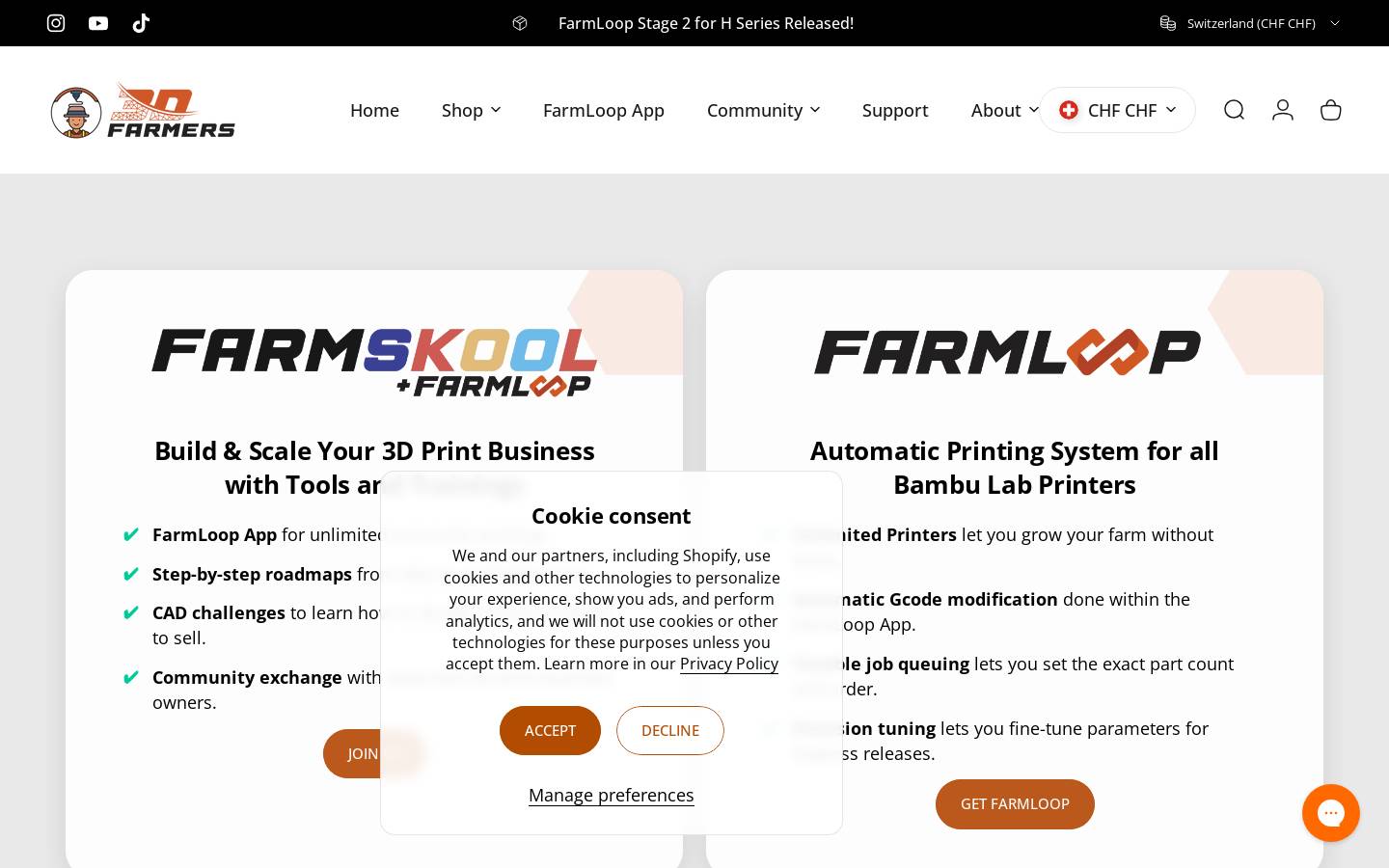 3d-farmers.com homepage screenshot