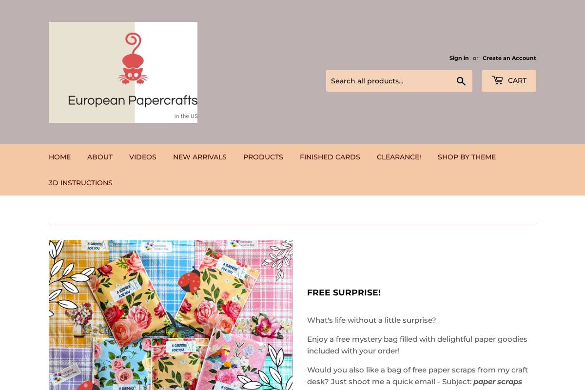 3dcardmaking.com homepage screenshot