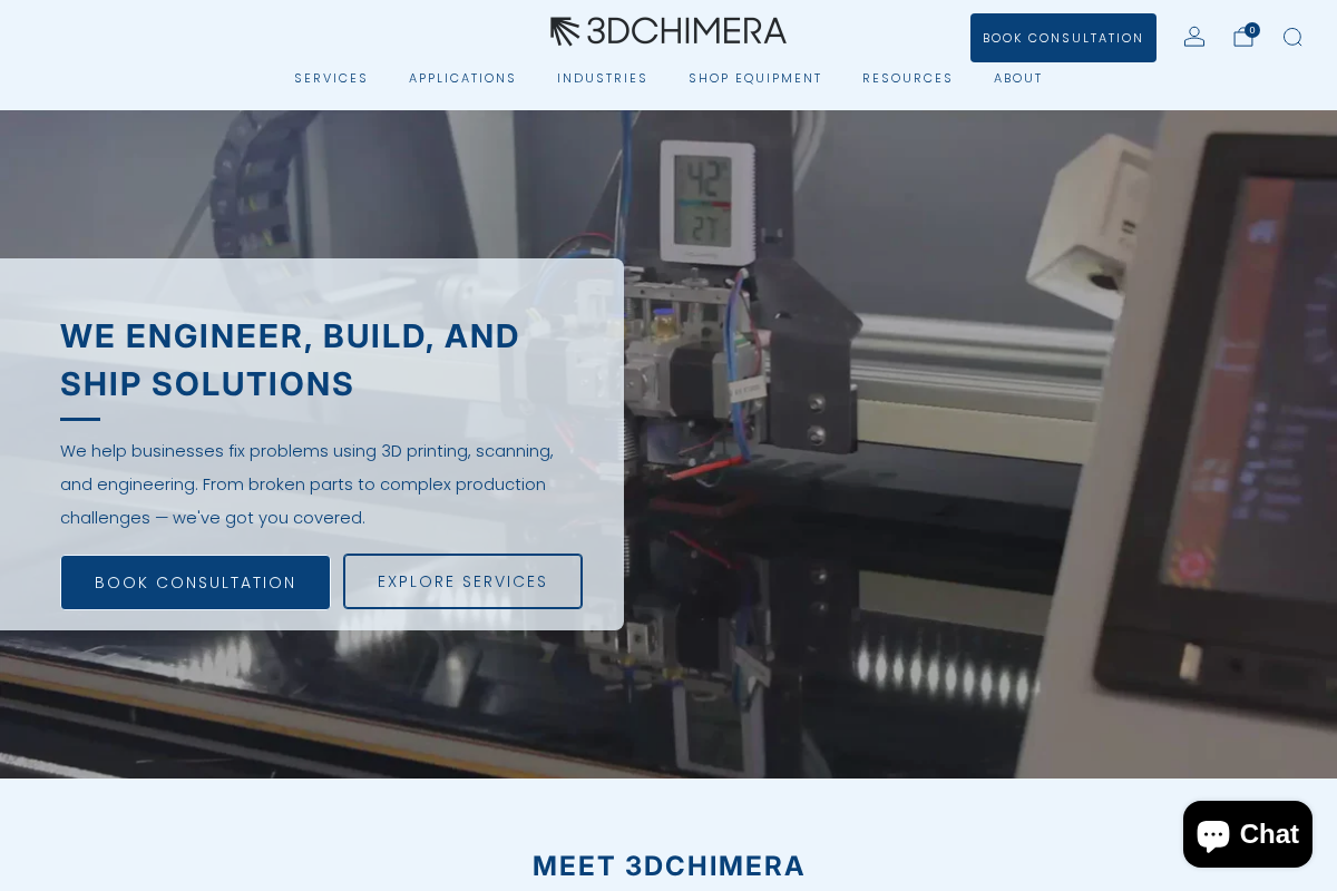 3DChimera homepage screenshot