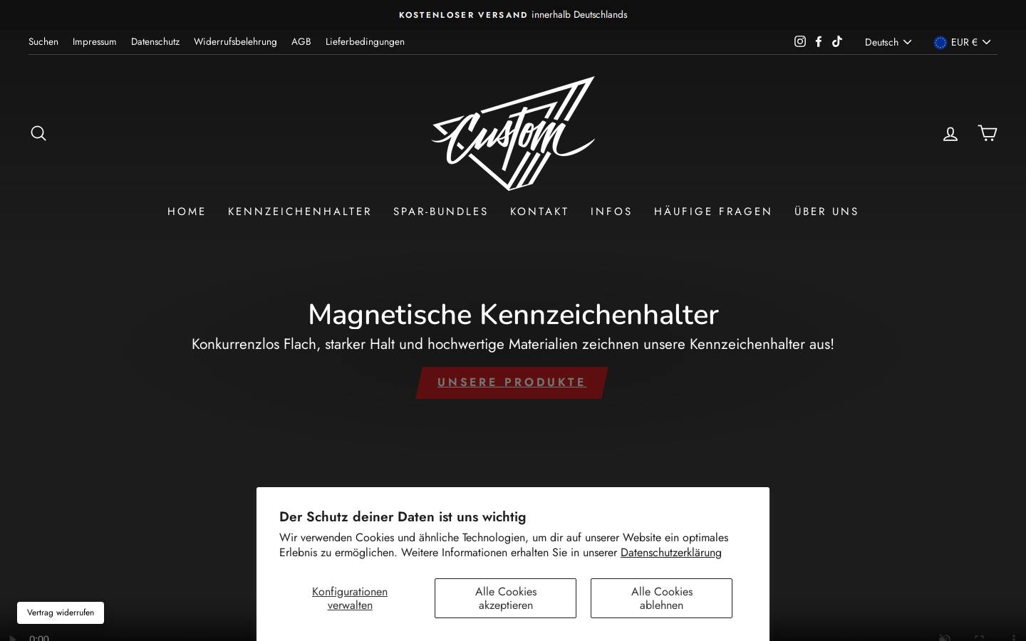 3dcustom.de homepage screenshot
